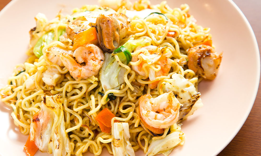 Yakisoba is also available.